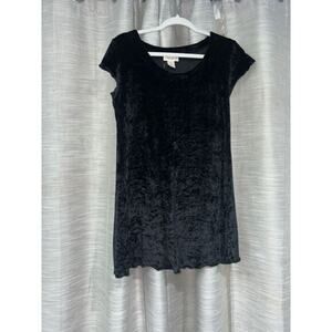 Vintage Victoria's Secret velvet black mini dress‎ size small